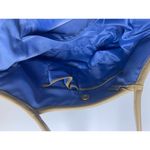 The Sak Shoulder Purse Crochet Bag Blue White Woven Double Strap 10"X14" Handbag Photo 12