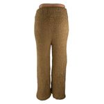 SKIMS  Cozy Knit Women's Brown High Rise Teddy Fleece Lounge Trousers Pants S/M Photo 1