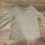 Zac and Rachel  Petite New With Tags Light Grey Heather Long Sleeve Top Women’s PS Photo 0