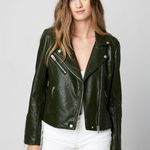 BLANK NYC | Forest Green City Jungle Vegan Leather Moto Jacket Size XS Photo 0