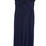 Birdy Grey NWOT  Elsye Dress Navy Blue Mesh Long Formal Bridesmaids Dress Small Photo 3