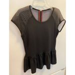 American Eagle AE Black Peplum Top Photo 2