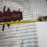 Vtg Washington D.C. Plaid Skyline Hoodie Stripe Lined Hood Made in USA Womens XL Gray Photo 7