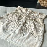 H&M  Creme Sequenced Strapless Mini Dress Size 12 Photo 0