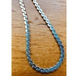 Sweet Pea 925 Sterling Silver Braided Flat Chain Necklace 17' 9.88 Grams‎ Sweet Sterling Photo 8