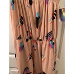 Take Pride Women's Size XS Pink Cotton Spaghetti Arm Strap Dress Flag Geometric Photo 4