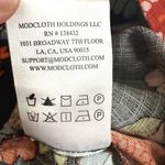 Modcloth  Comfy Black Wide Leg Pants with Multicolor  Vibrant Floral Print Photo 5