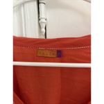 Voile Blanche Orange Embroidered Floral 3/4 Sleeve Dress Size Small Photo 1