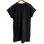 NWT Emery Rose Women's Black Tee Dress with Heart Print Patched Pocket Size Lrg Size L Photo 2