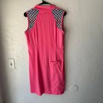 EP New York Sleeveless Golf Dress Pink Medium Zip Neck Stretch Activewear Medium Photo 4