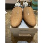 Vince Camuto Women Kikie Pointed Toe Loafer Patent Crocodile Cream Puff Size 8.5 Photo 4