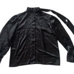 Vintage Women's‎ Black Long Sleeve Button Blouse Size 18 Formal Photo 0