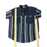 Vintage 90s Huntington Ridge Denim Shirt Womens M 1993 Striped Button Up Blue Size M Photo 7