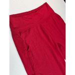Athleta Red Tencel Lyocell Blend Jogger Pants Womens Size LG tall pockets Photo 2