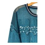 Fabletics Shirt Women Large Green Spruce Sophie Lace Tunic Athleisure Yoga Photo 6