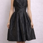 Catherine Regehr Vancouver Black Textured Cocktail Dress Photo 0