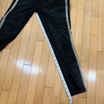 7 For All Mankind b(air) Denim Snakeskin Trim Coated Black Jeans Size 29 Photo 5