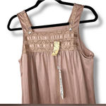 Vintage 80s Lorraine Women’s Small Brown Lace Nylon Nightgown Dress Sleepwear Photo 1