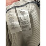 A|X Armani Exchange Women's Navy White Checkered V Neck Cross Back Dress Size Lg Blue Photo 4