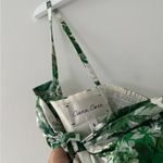 CARA CARA Green Delilah Tiered Floral Print Cutout Maxi Dress S White Photo 10