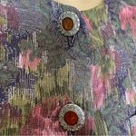 All that jazz Vintage 80s Whimsygoth Goth Witchy Floral Button Up Mini Dress Photo 2