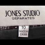 Jones Studio black and off-white Tweed straight skirt in size 10. EUC Photo 3
