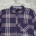 Rails Shirt Womens Large Purple Pink Plaid Casual Grunge Campcore Cabincore Photo 3