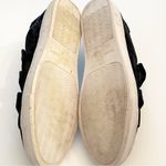 Rebecca Minkoff  Women's SIze 9 Black Crinkled Velvet Becky Velcro Strap Sneakers Photo 5