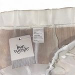 New with tags white sheer flowy wide leg pants with open legs Size M Photo 2