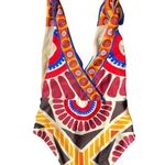 NEW La DoubleJ Hazzard Swimsuit Solar Placée Abstract Size Small Red Photo 5