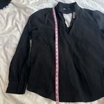 Sweet Wanderer Black cutout choker crepe long sleeve blouse women's large Photo 2