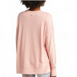 Sweaty Betty  After Class Round Wide Neck sweatshirt pale pink top XS Photo 2