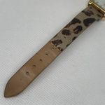 Stella & Dot  women gold tone watch quartz analog 20mm mop dial leather running Photo 4