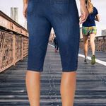 Gloria Vanderbilt Nwt  cropped blue jean shorts! Photo 2