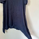 Jones New York  Cold Shoulder Dark Navy Blue Shirt - Size: Small Photo 4