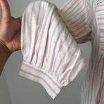 Garnet Hill  cotton White and Pink Striped nightgown Sz xs Photo 5