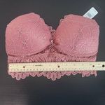 Frederick's of Hollywood Pink Lace Bralette Size Medium NWT Rose Pink Bralette Photo 8