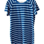 Michael Kors MICHAEL  T Shirt Striped Blue Black White Sheath Dress Size Large Photo 0