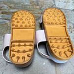 Melissa WIDE PLATFORM BUCKLED SANDALS IN BEIGE/PINK 9 Y2K Photo 4