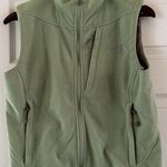 The North Face  Windfall Vest Fleece Zip Up Women’s Size M Green Pockets Spring Photo 0