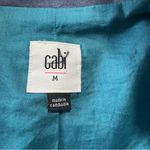 CAbi Highclere Plaid Trench Coat NWOT size Medium Blue Belted #6248 Cotton Photo 3