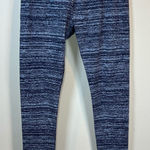 Pact Women's Organic Cotton Leggings Dark And Light Blue Compression Size Medium Photo 0