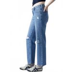 PacSun Eco Medium Indigo V-Dip Ripped '90s Straight Leg Jeans NWT Size 26 Photo 3