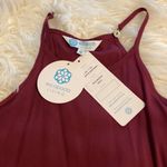 Escapada ESCAPADE Living Women's Burgundy Sleeveless Top with Yellow Tassels brand new Photo 5