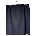 Pendleton Black Skirt Women 18 Petite Black Virgin Wool Pencil Skirt Career Photo 2