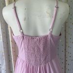 Good Luck Gem Nordstrom NWT Pink Button Down Sleeveless Midi Sun Dress Pockets S Photo 6