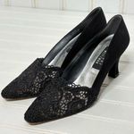Stuart Weitzman  Black Lace Women's Shoes 8.5 Photo 7