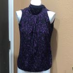 New York And Company  purple and black blouse Photo 1