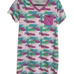 Natural Reflections  Sleep Shirt Nightgown Size Small V Neck Short Sleeve NWT Photo 4
