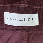 Ann Taylor LOFT Red Corduroy Velvet Velour High Rise Skinny Denim Jeans Pants 26 Photo 3